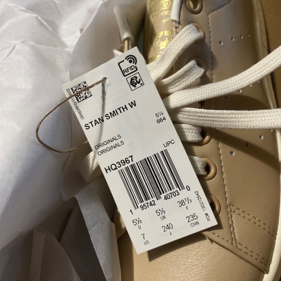 Women’s Adidas Originals Stan Smith 'Light Brown' HQ3967 - Picture 6 of 8